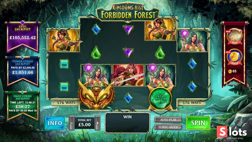 Ігровий автомат Kingdoms rise: forbidden forest