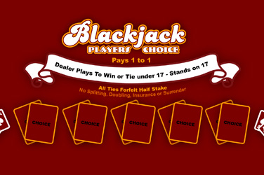 Blackjack players choice